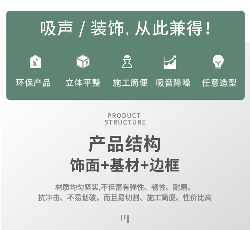 吸音布藝軟包產品結構-1