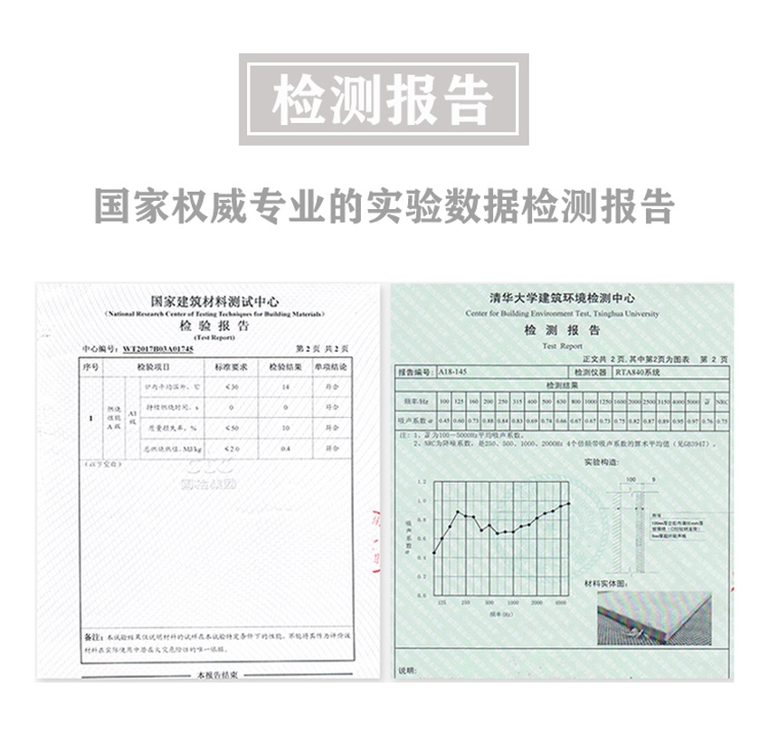 高纖吸音板檢測(cè)報(bào)告