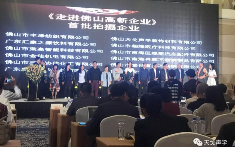 《走進佛山高新企業(yè)》首批拍攝企業(yè)